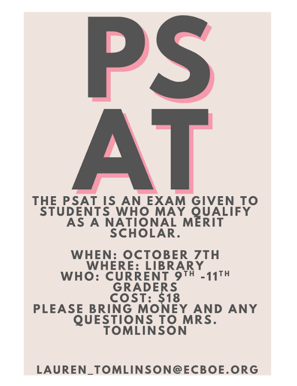 PSAT OPPORTUNITY FOR SOUTHSIDE STUDENTS